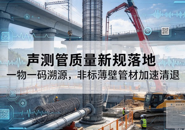 龙州声测管质量新规落地，一物一码溯源，非标薄壁管材加速清退